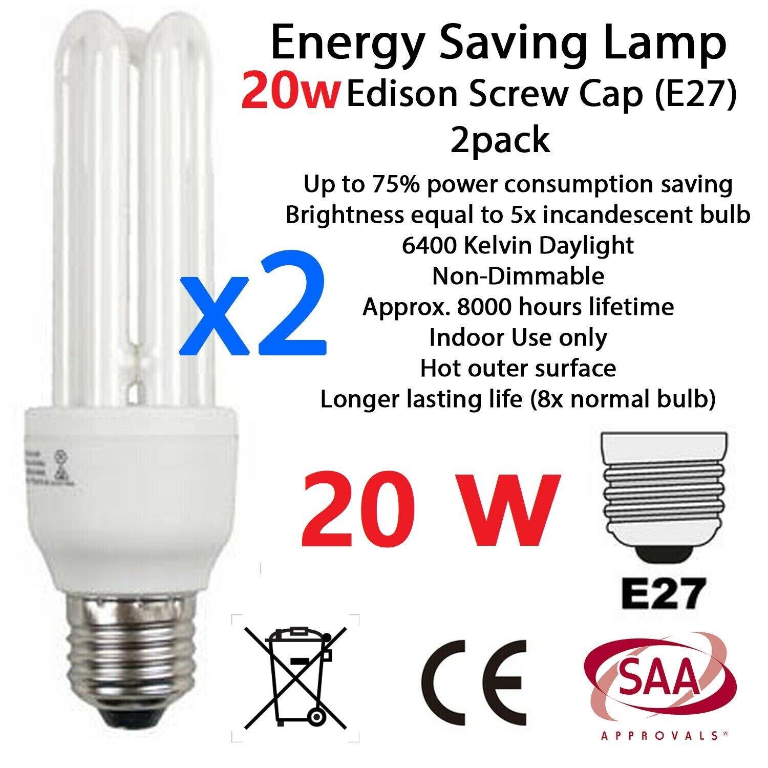 Wholesales 2X Bulb Globe Light Screw E27 Energy Saving Lamp 9w 11w 13w 18w 20w - BESTA